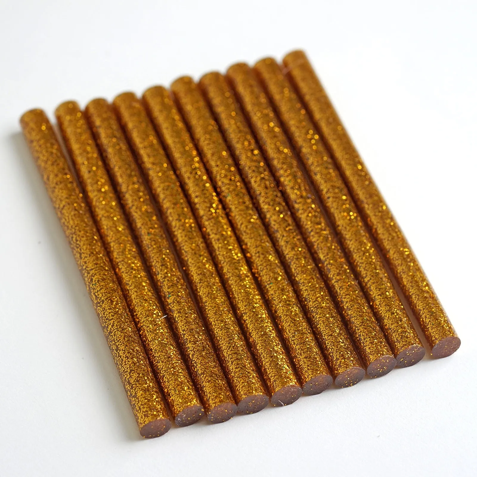 10 pcs Gold Glitter Hot Melt Glue Sticks For DIY Art Craft Sealing Repair Tool - 7mm x 4"