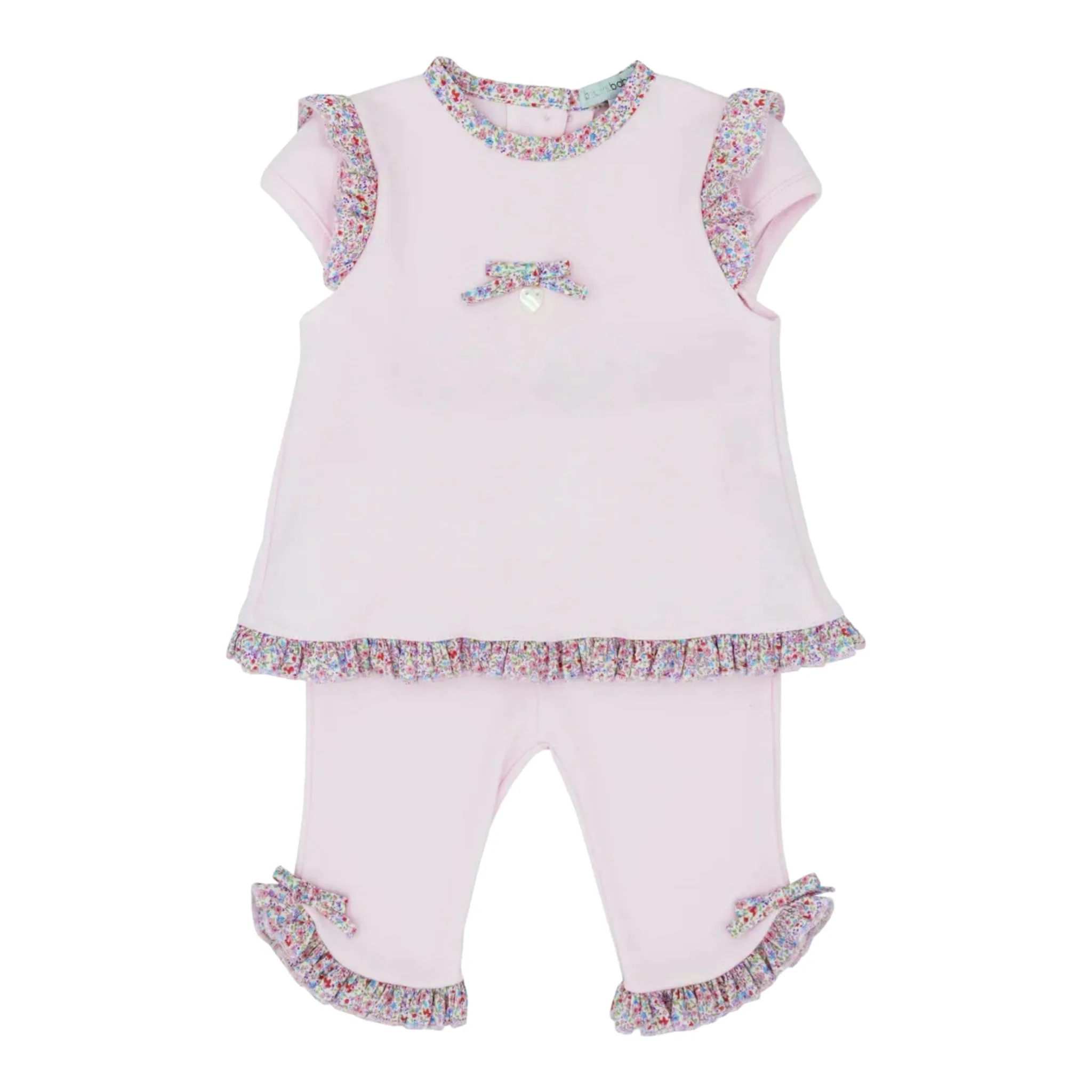 blues baby - Pink 2 piece set, top and leggings