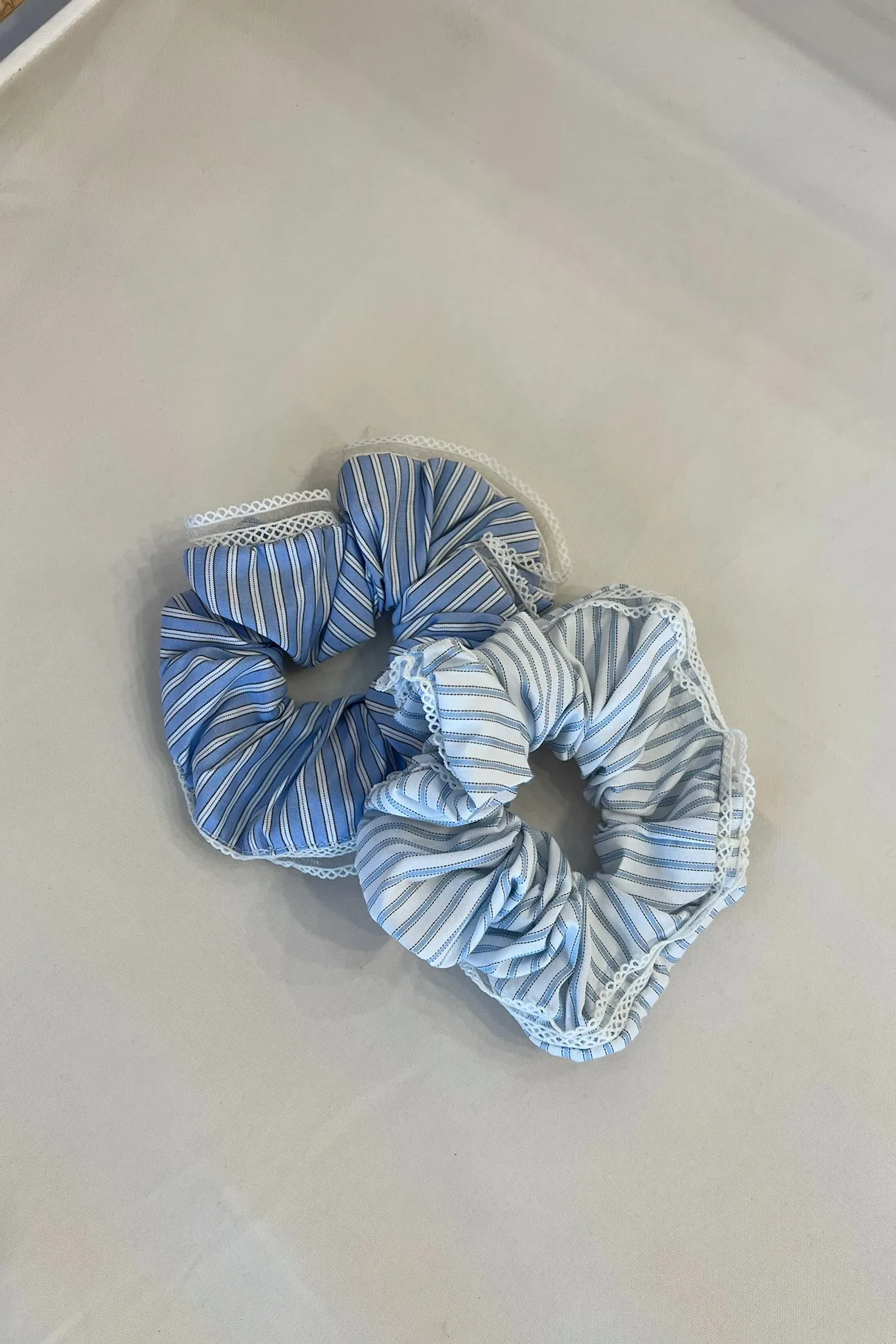 Coastal Striped Scrunchies