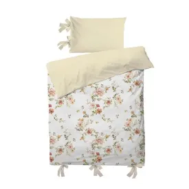 Cotbed linen set "vintage flowers"