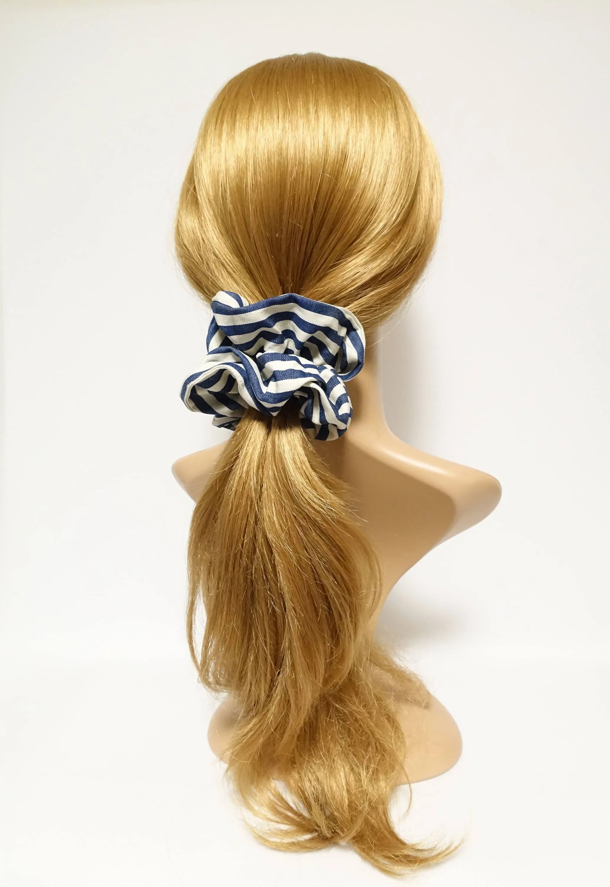 cotton stripe scrunchies hair ties scrunchy women hair accessories