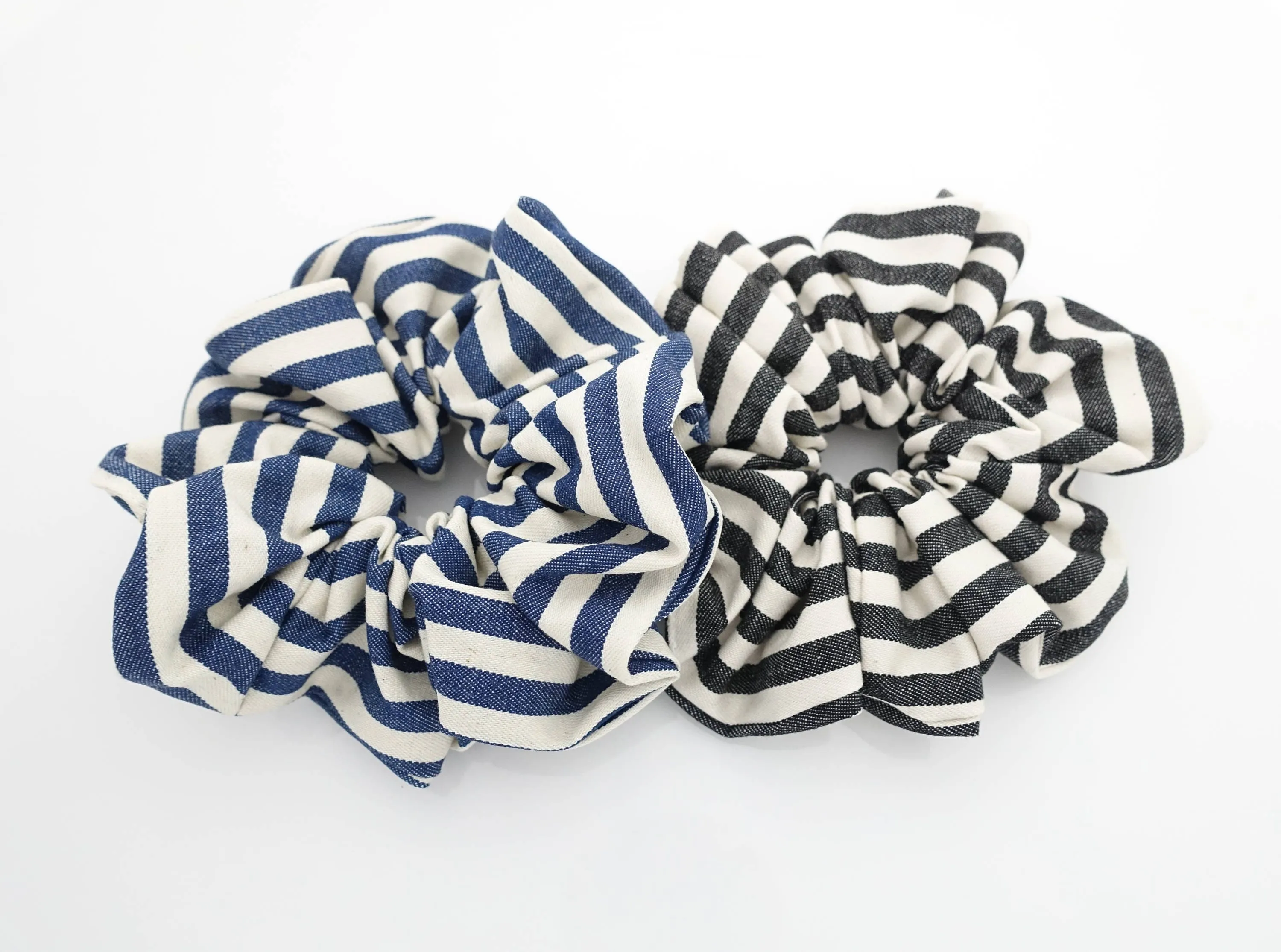 cotton stripe scrunchies hair ties scrunchy women hair accessories