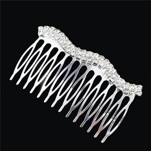 Crystal Pearl Wedding Hair Combs  Bridal  Accessories