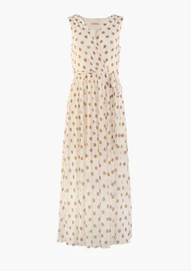 Dot Tie Midi Dress