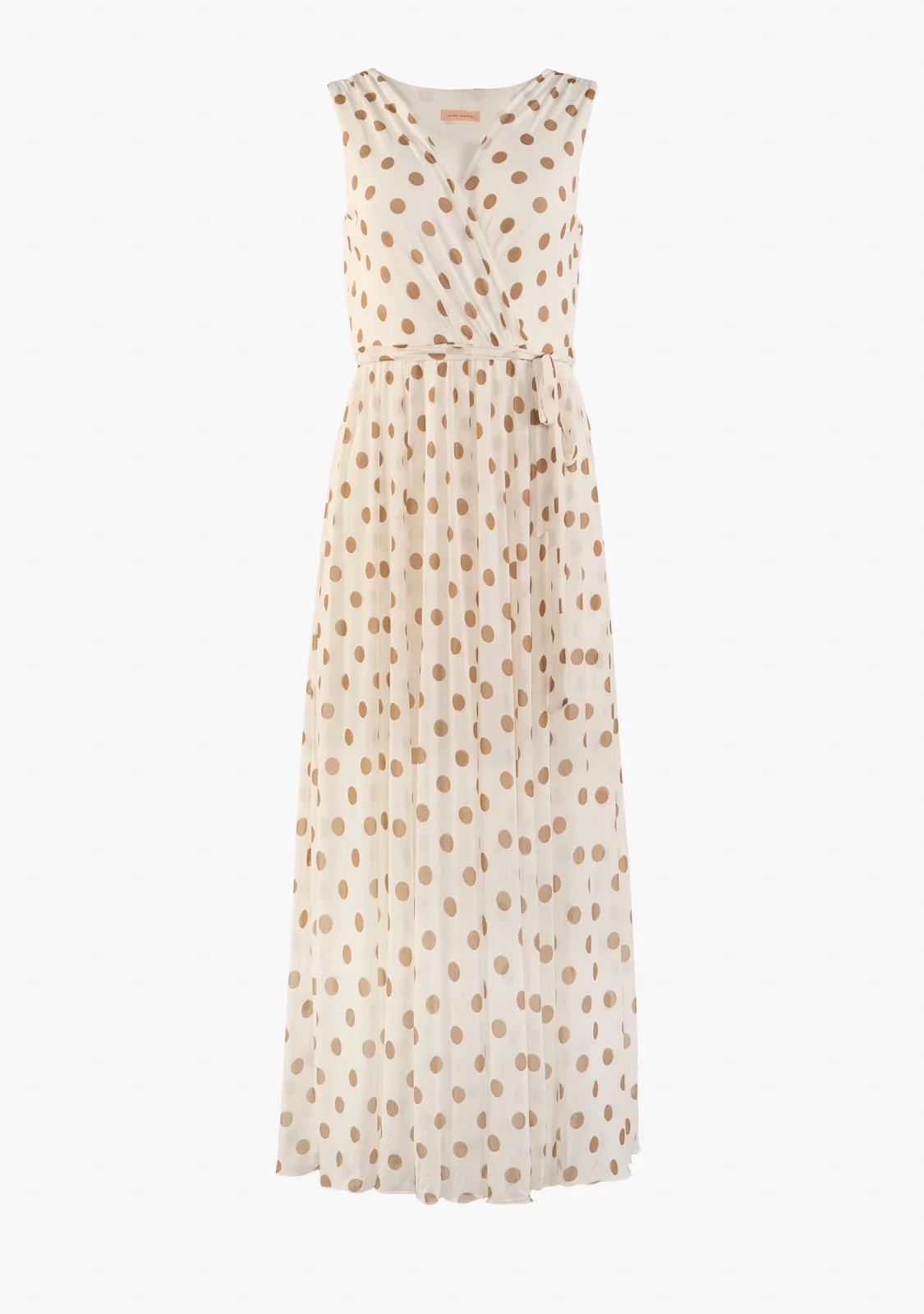 Dot Tie Midi Dress