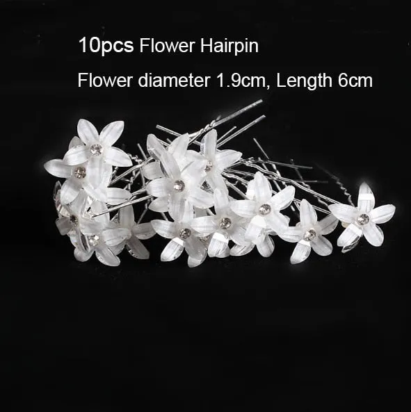 Fashion Women Simulated Pearl Hairpins Metal Barrette Clip Wedding Bridal Tiara Hair Accessories Wedding Hairstyle Design Tools