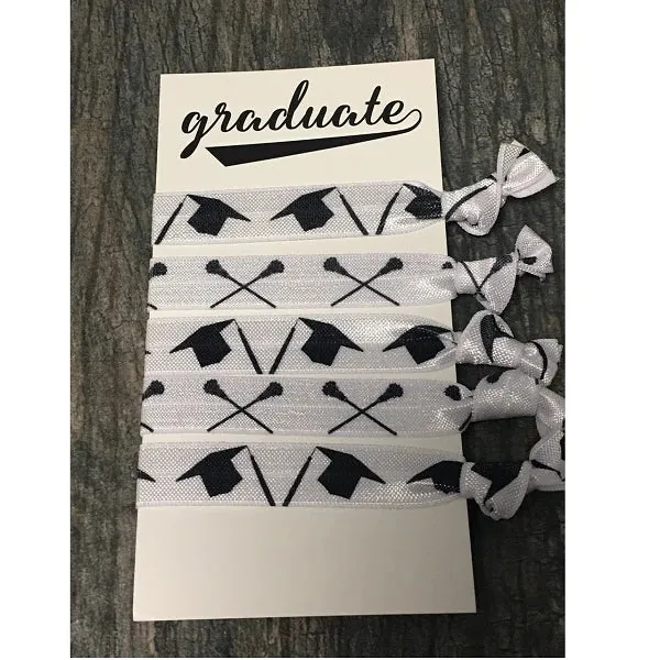 Graduation Lacrosse Hair Ties - Pick