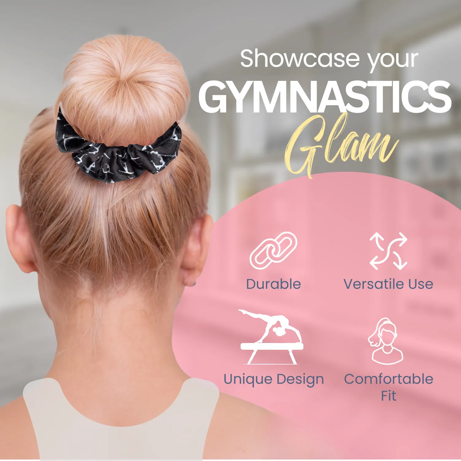 Gymnastics Premium Velvet Scrunchie