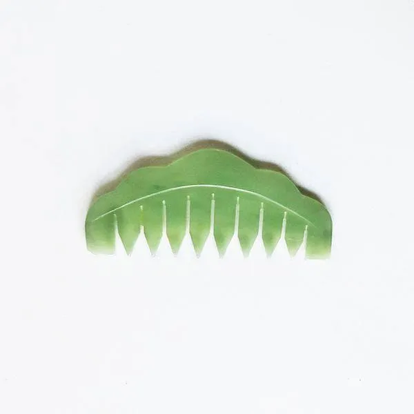 Jade Comb Scalp Massage Tool   Ginger Rosemary Hair & Scalp Oil