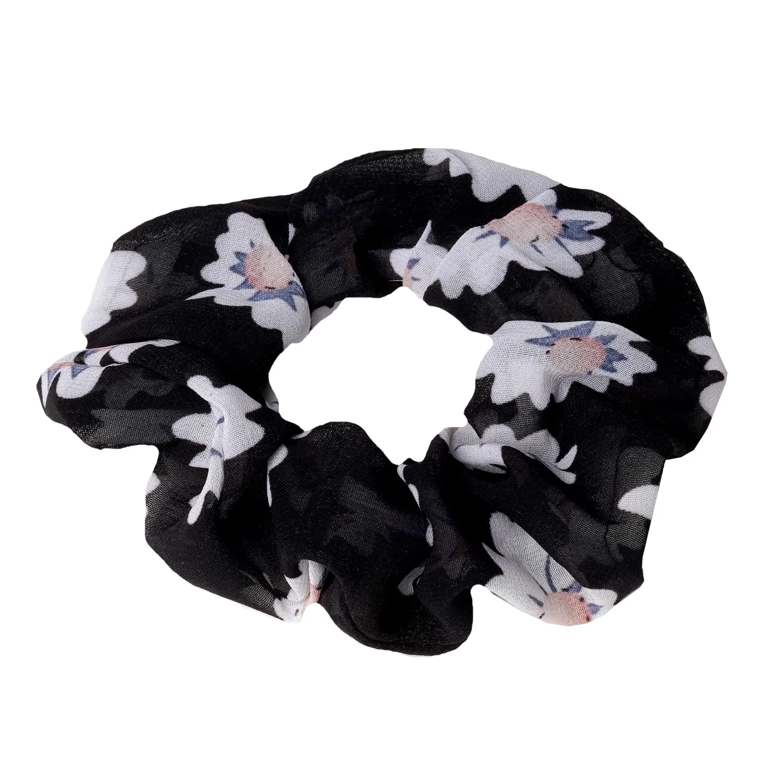 Joker & Witch Sunshine Chiffon Black Scrunchie for Women