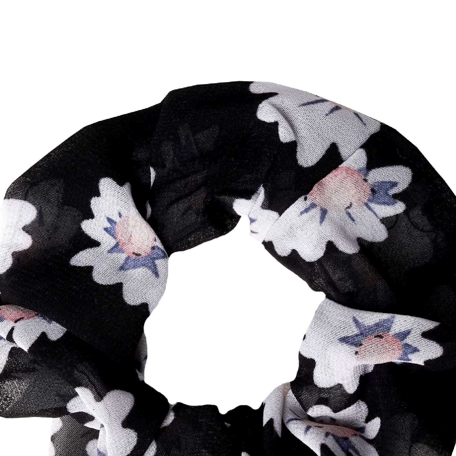 Joker & Witch Sunshine Chiffon Black Scrunchie for Women