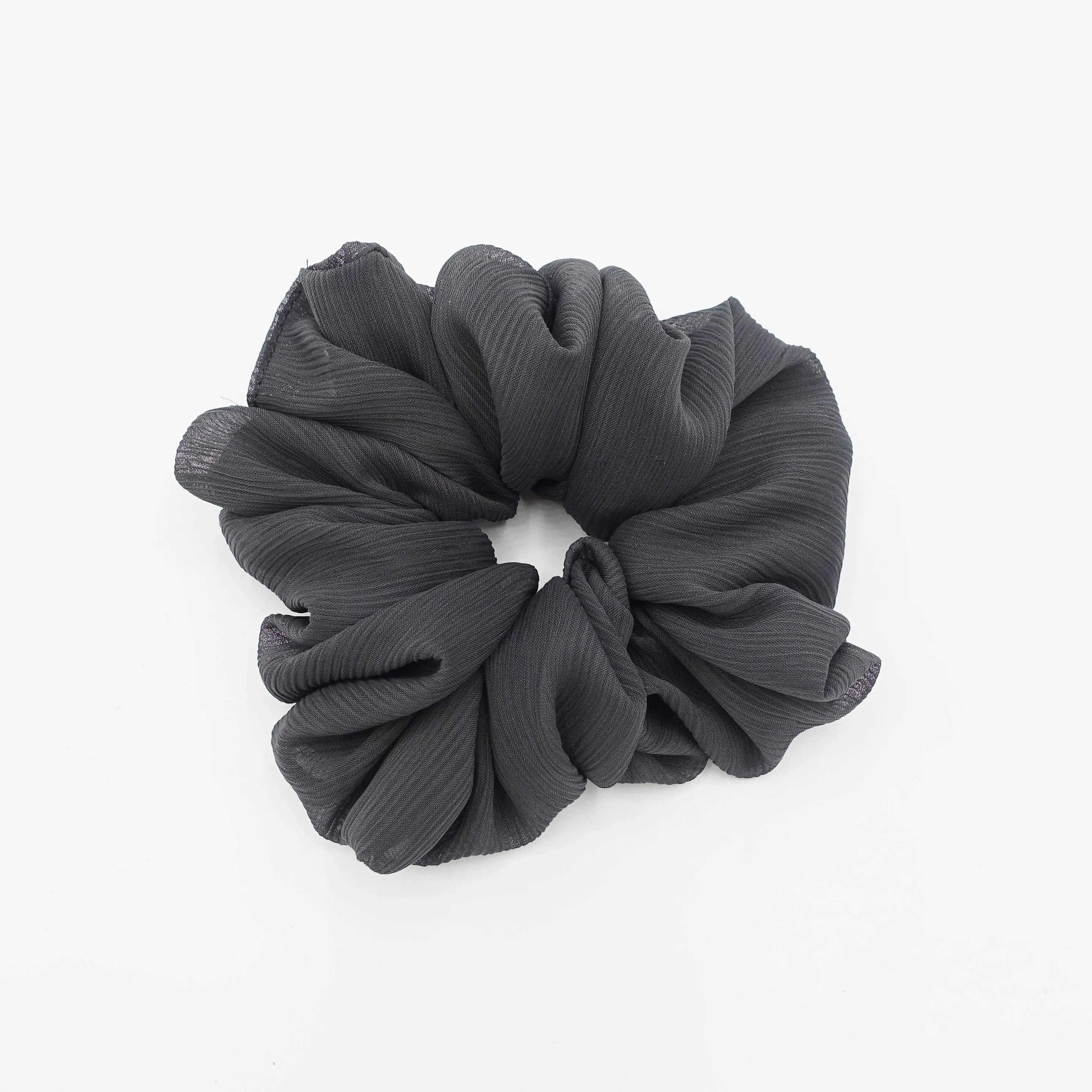 large chiffon voluminous scrunchies women hair elastic accessory