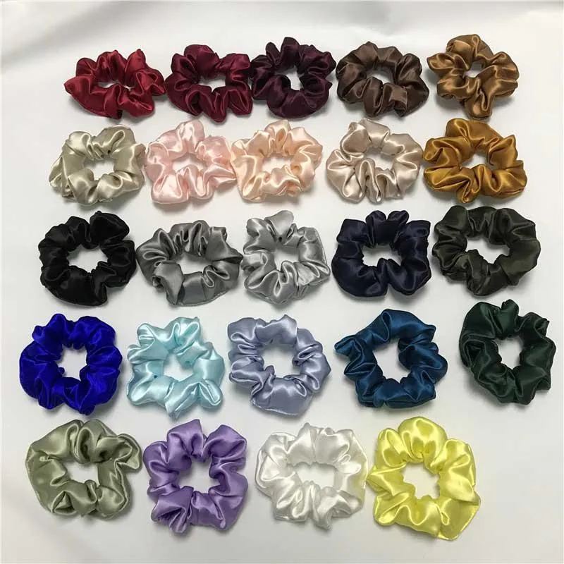 Large Silk Scrunchies - custom and wholesale