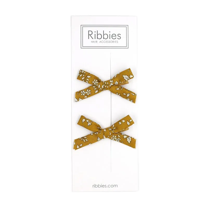 Liberty of London Schoolgirl Bows - Capel Mustard