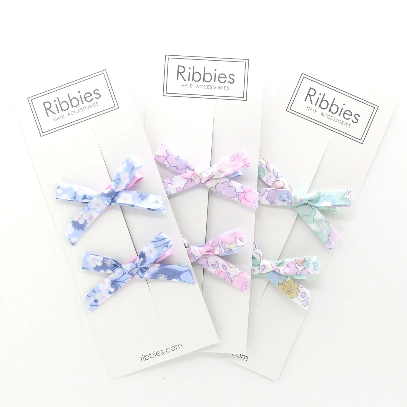 Liberty of London Schoolgirl Bows - Mauvey Blue - CLEARANCE