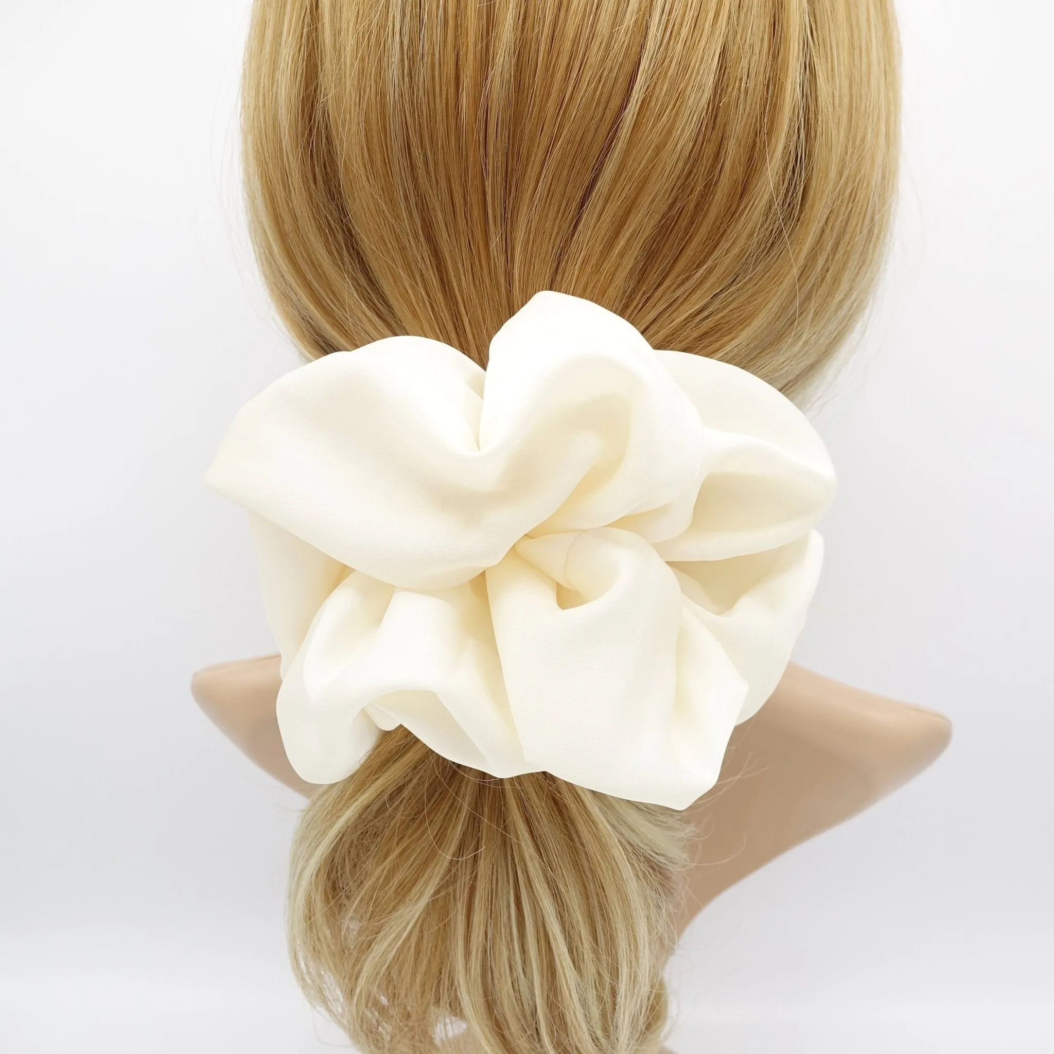 oversized satin scrunchies big scrunchie hair elastic voluminous hair tie women hair accessory