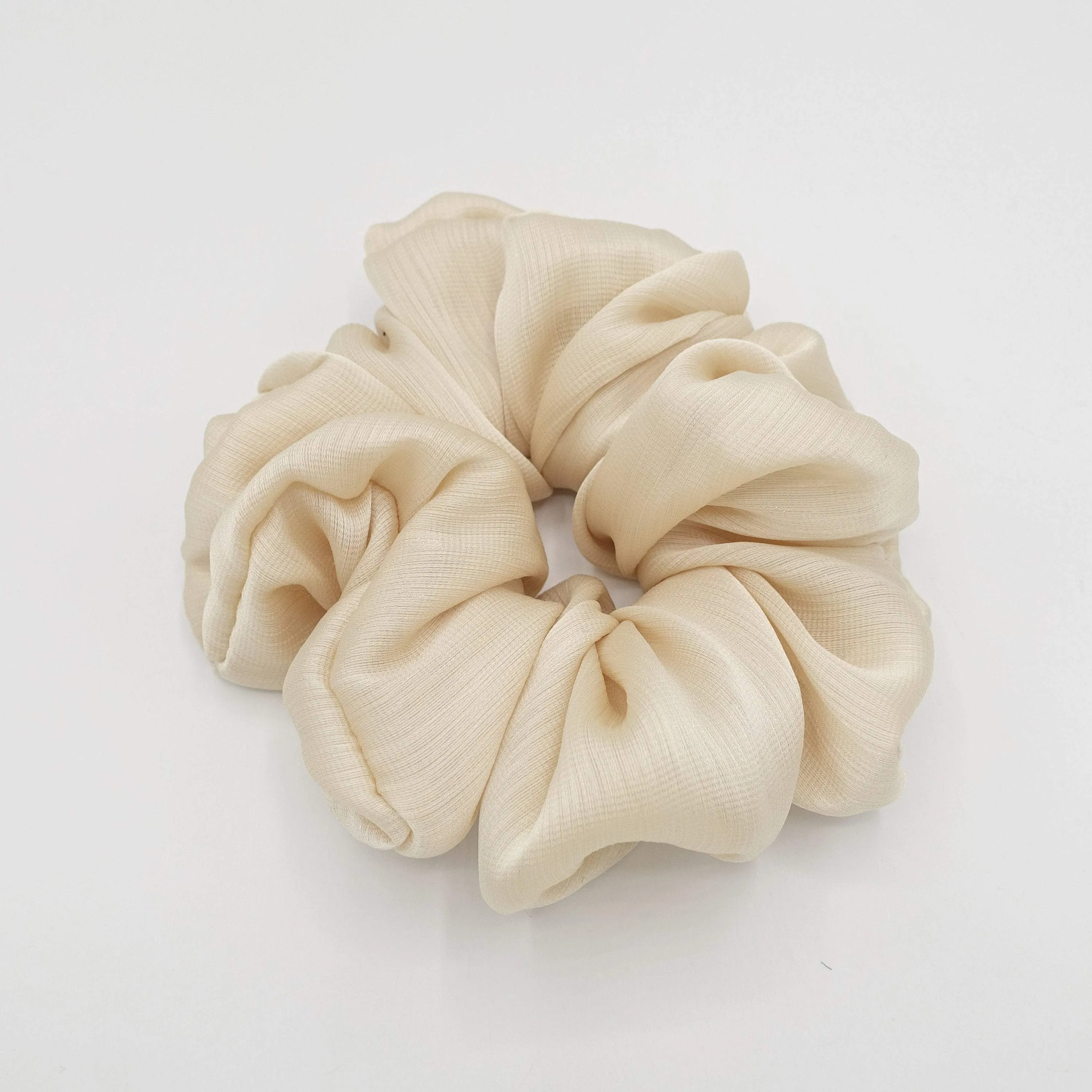 oversized scrunchies satin crinkled hair elastic scrunchies for women