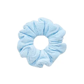 Pointelle Scrunchie in Baby Blue