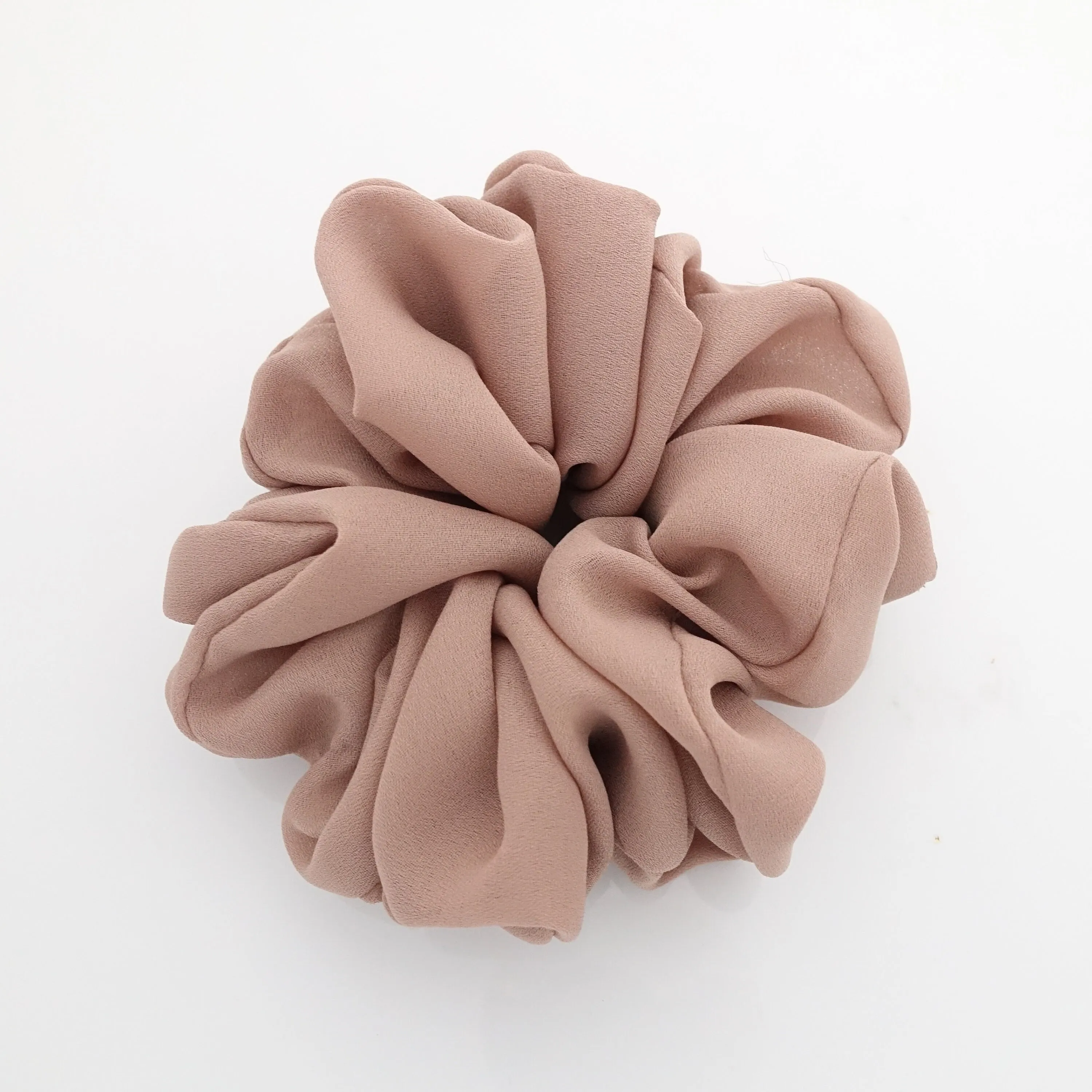 solid chiffon scrunchies women hair elastic accessories