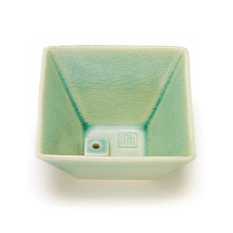 Square Ceramic Incense Bowl