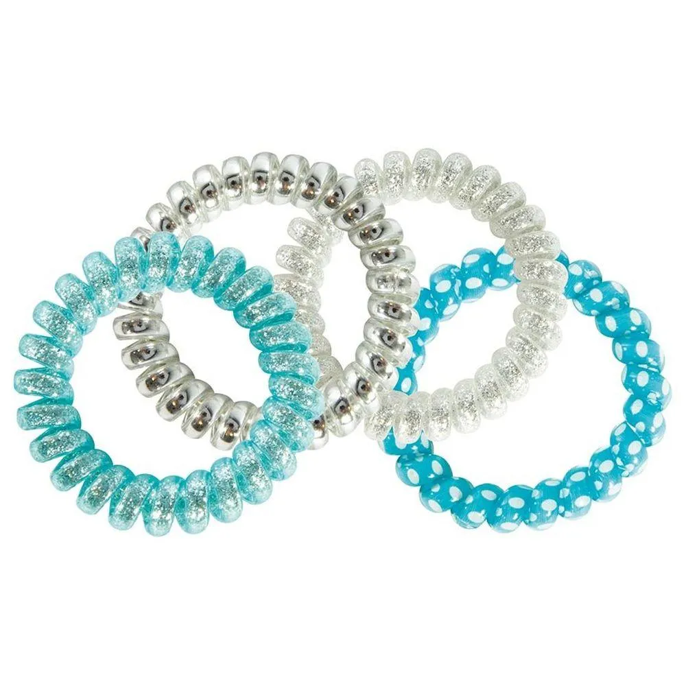 Super Spiral Tangle-Free Hair Ties 4 Pack