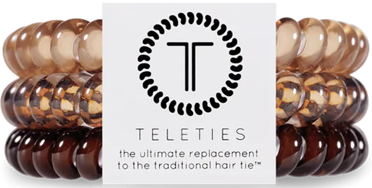 Teleties Hair Ties Large Cold Brew