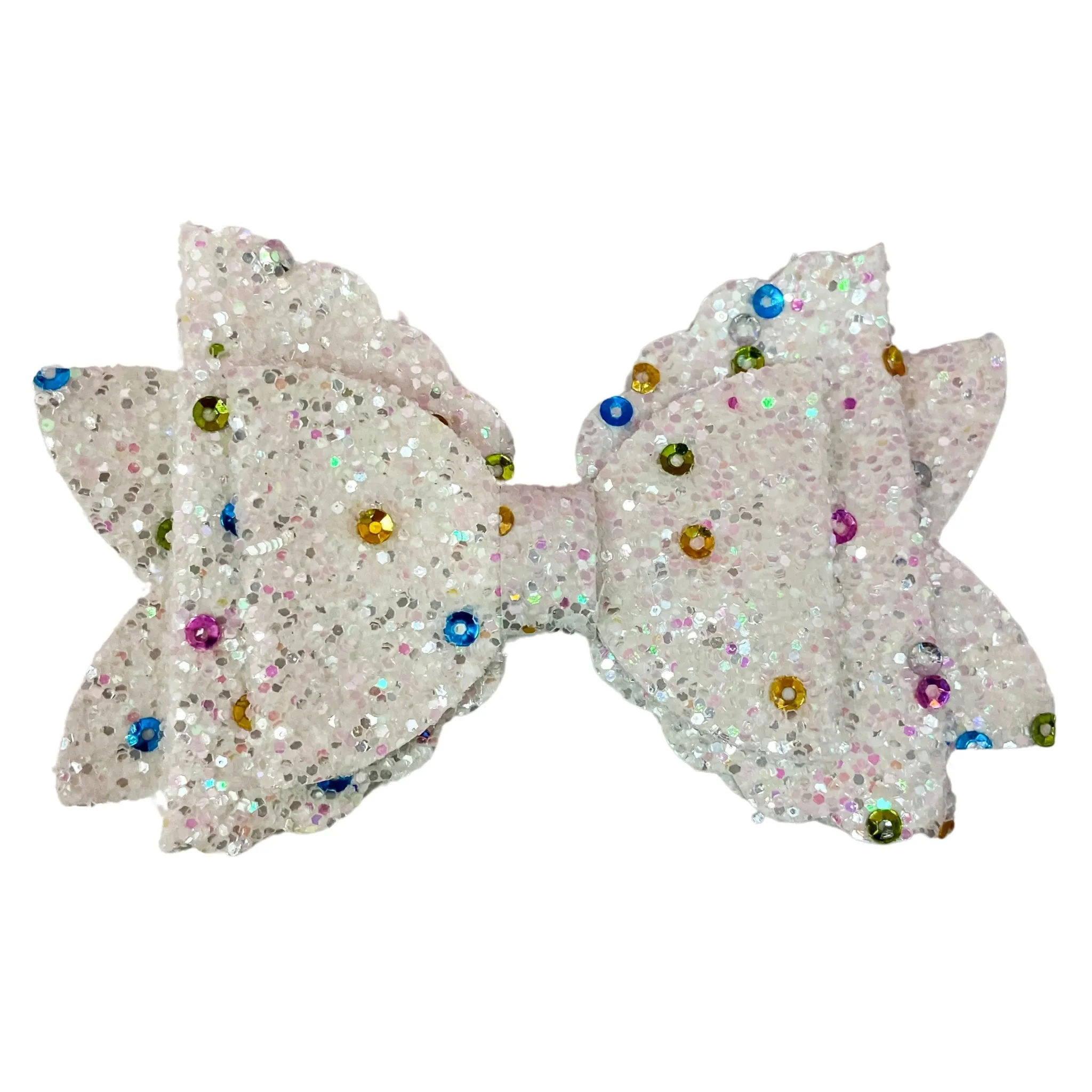 Triple Layer Heavy Glitter Hair Bow