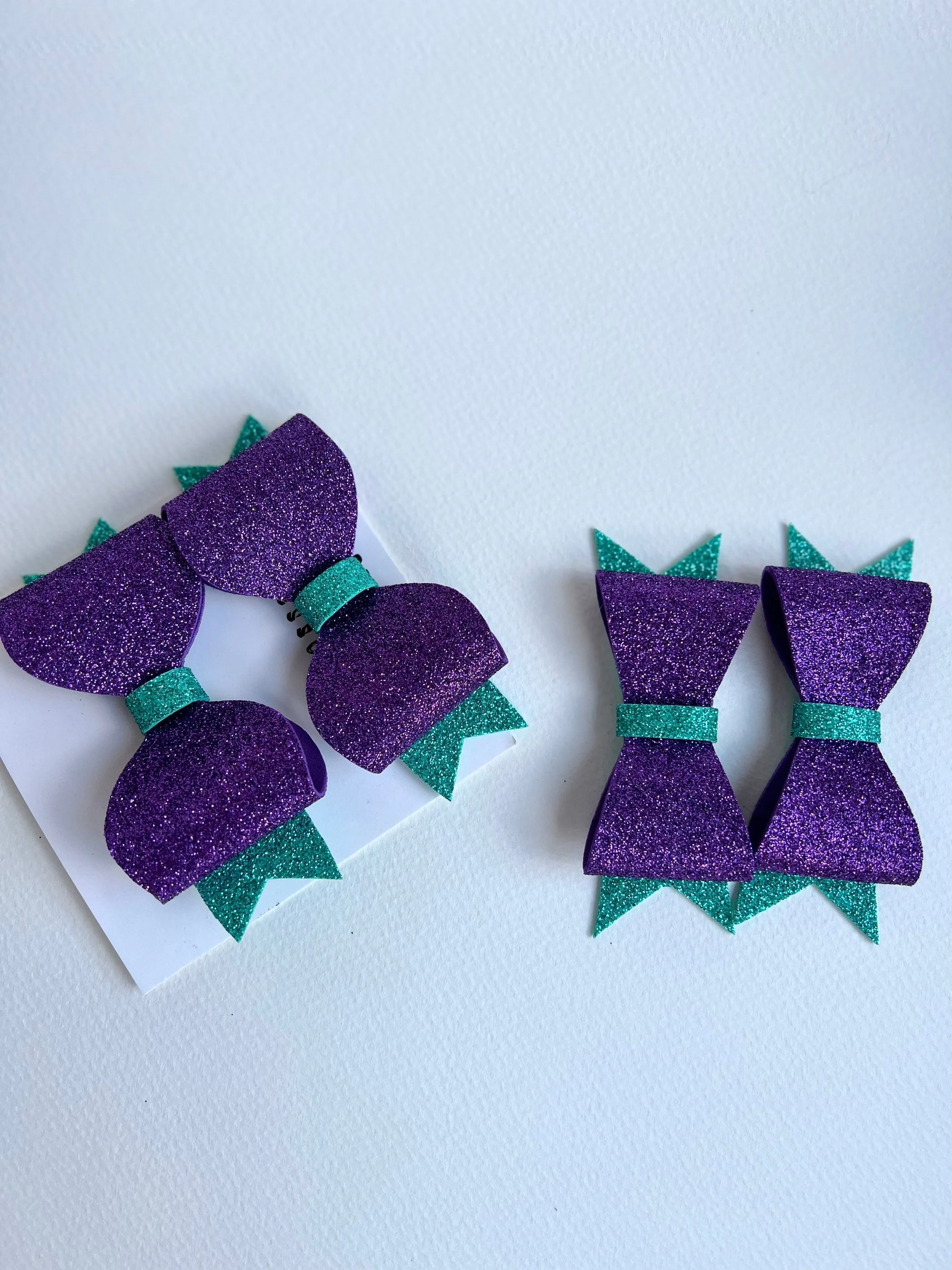 Violet Purple Glitter Mini Pigtail Bow Set Pinwheel Baby Bow Hello 1st Grade Accessories Halloween Party Baby Accessories